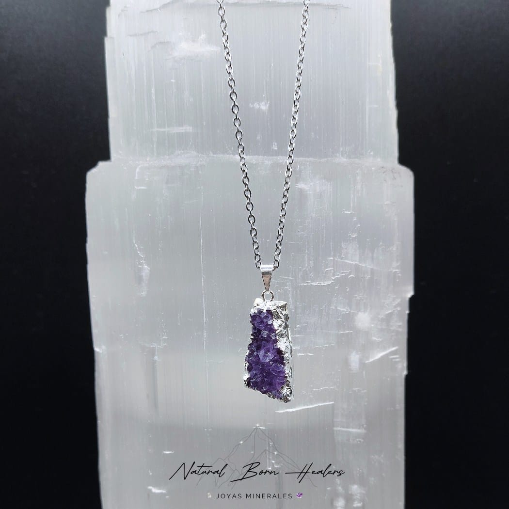 Colgante drusa de Amatista