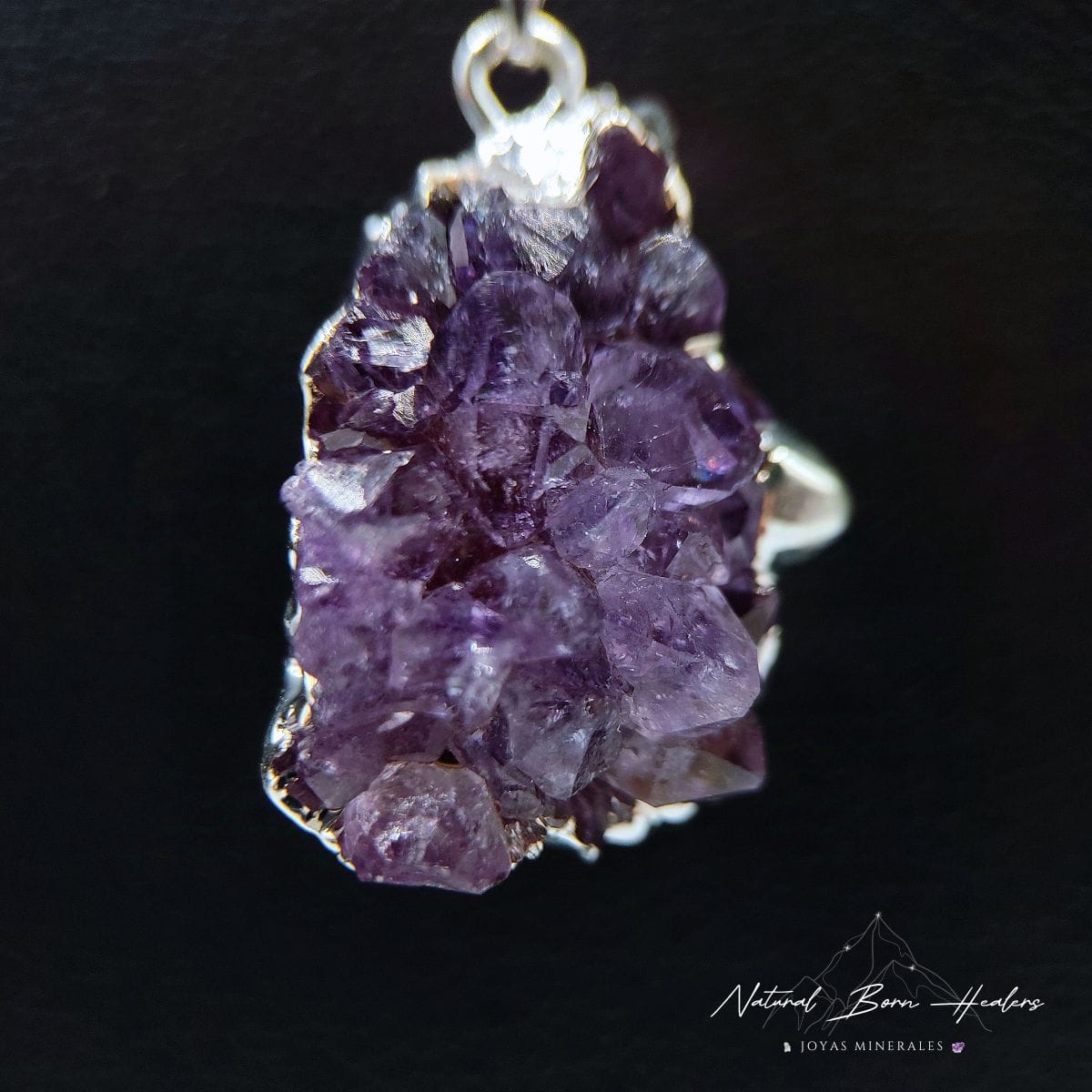 colgante amatista drusa detalle 1