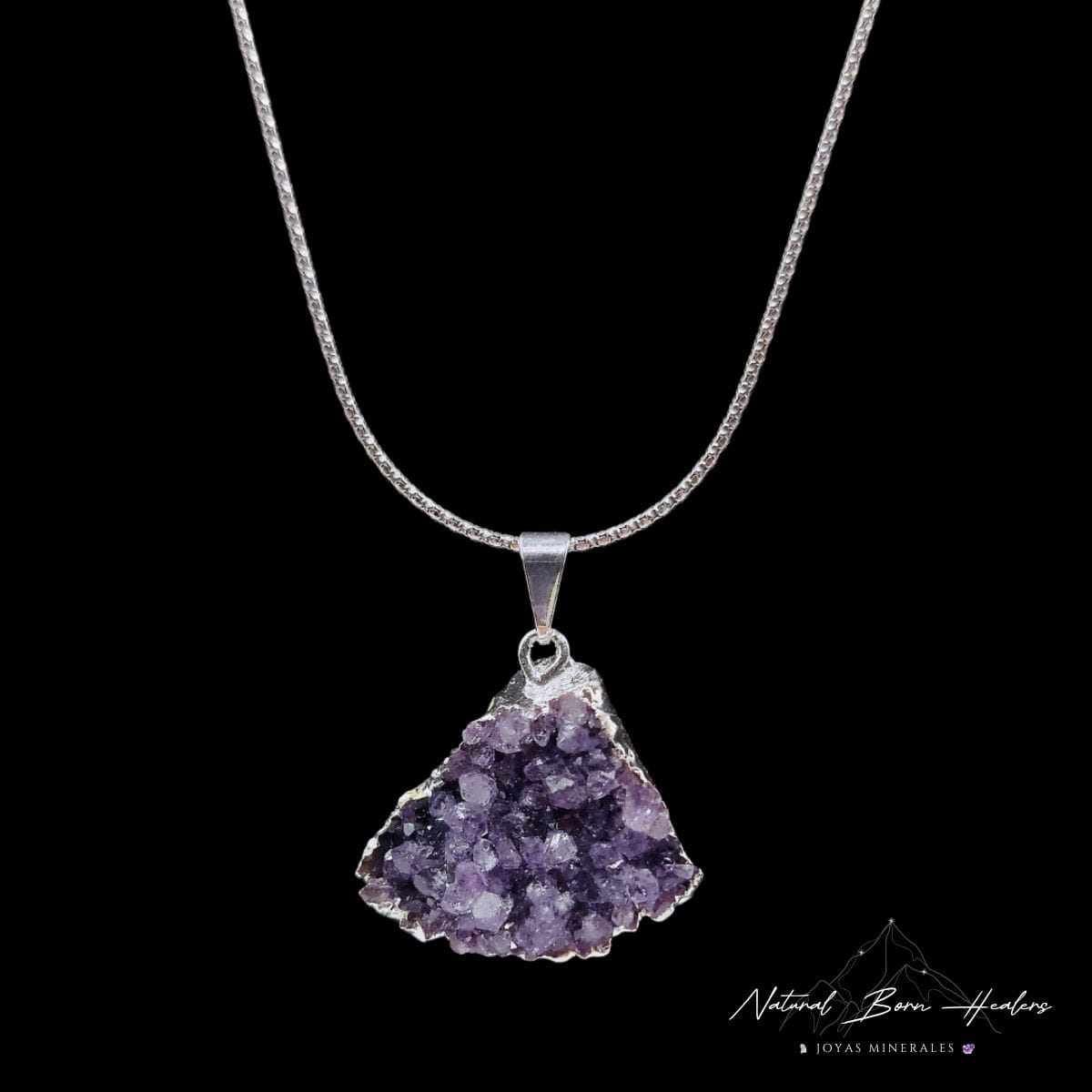 colgante amatista drusa