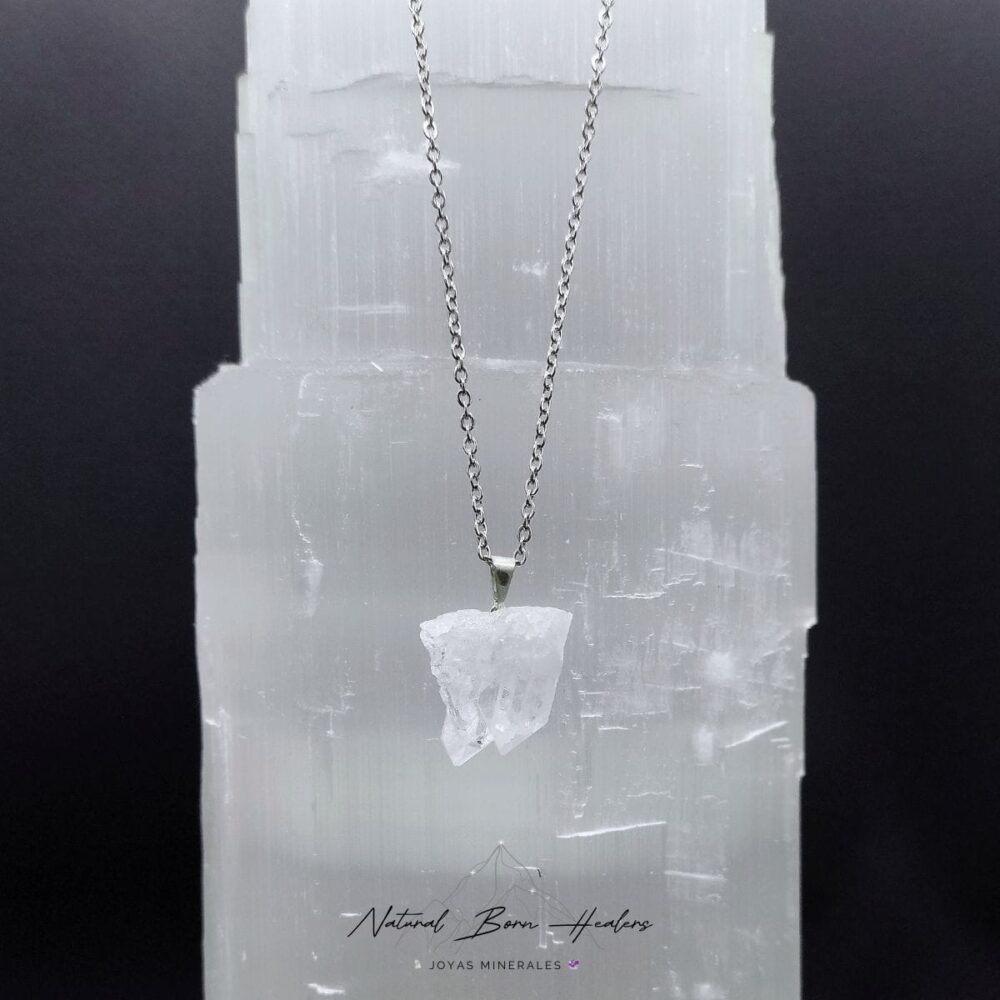 Colgante drusa de Cuarzo - Energía pura y brillante en una pieza de cristal que atrae todas las miradas - Imagen 5