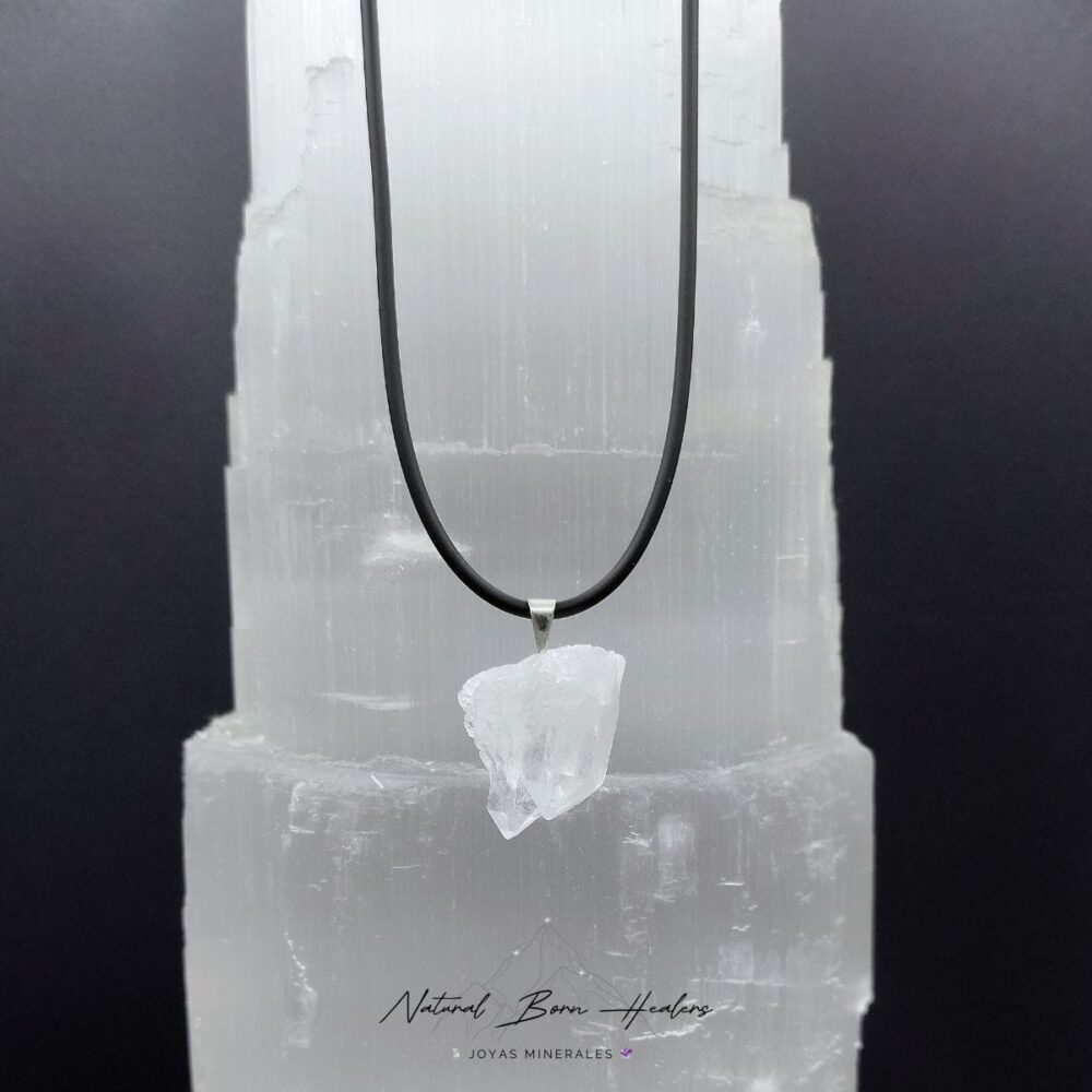 Colgante drusa de Cuarzo - Energía pura y brillante en una pieza de cristal que atrae todas las miradas - Imagen 3