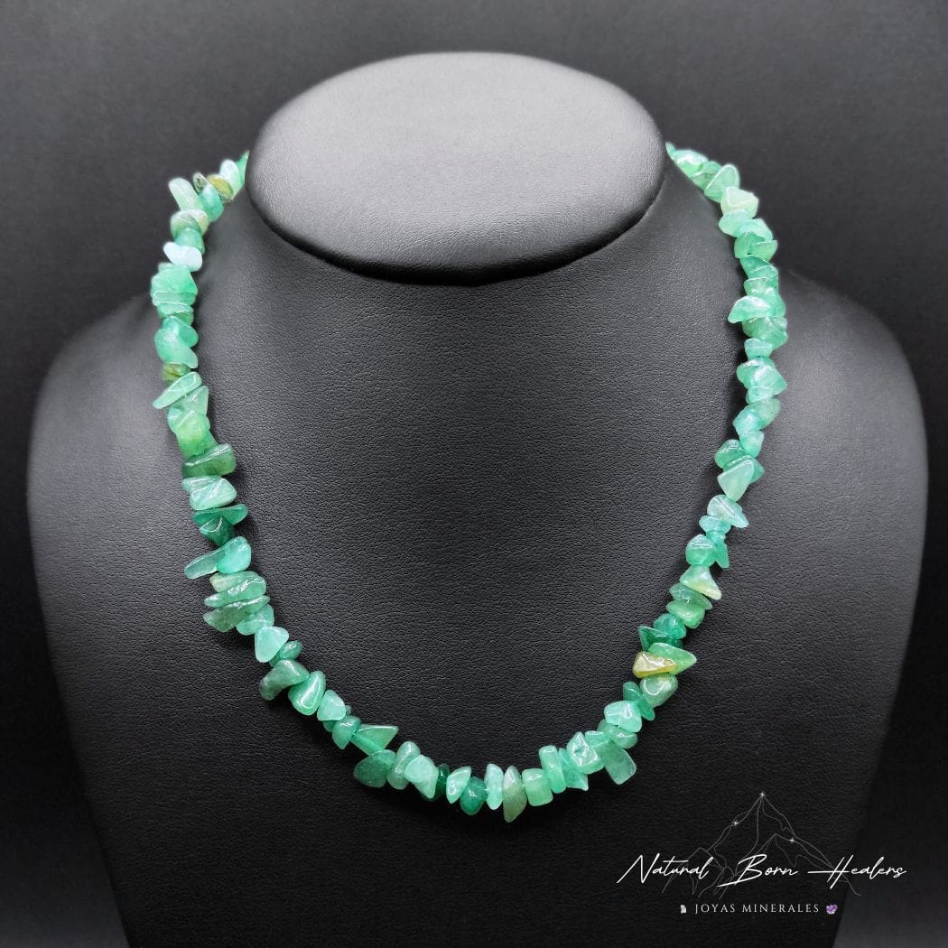 collar aventurina verde