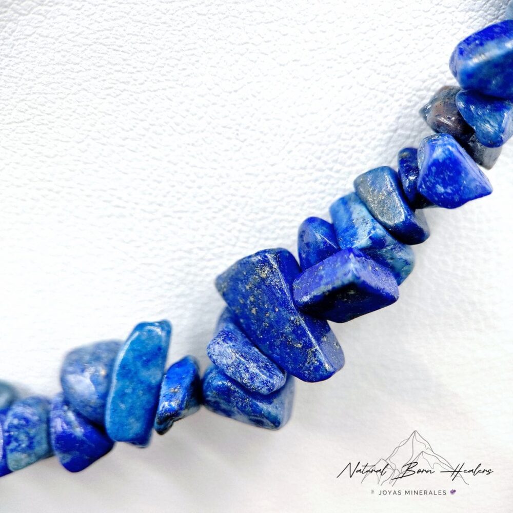 Pulsera de Lapislázuli - Azul intenso y profundo, símbolo de sabiduría y lujo con herencia real - Imagen 3